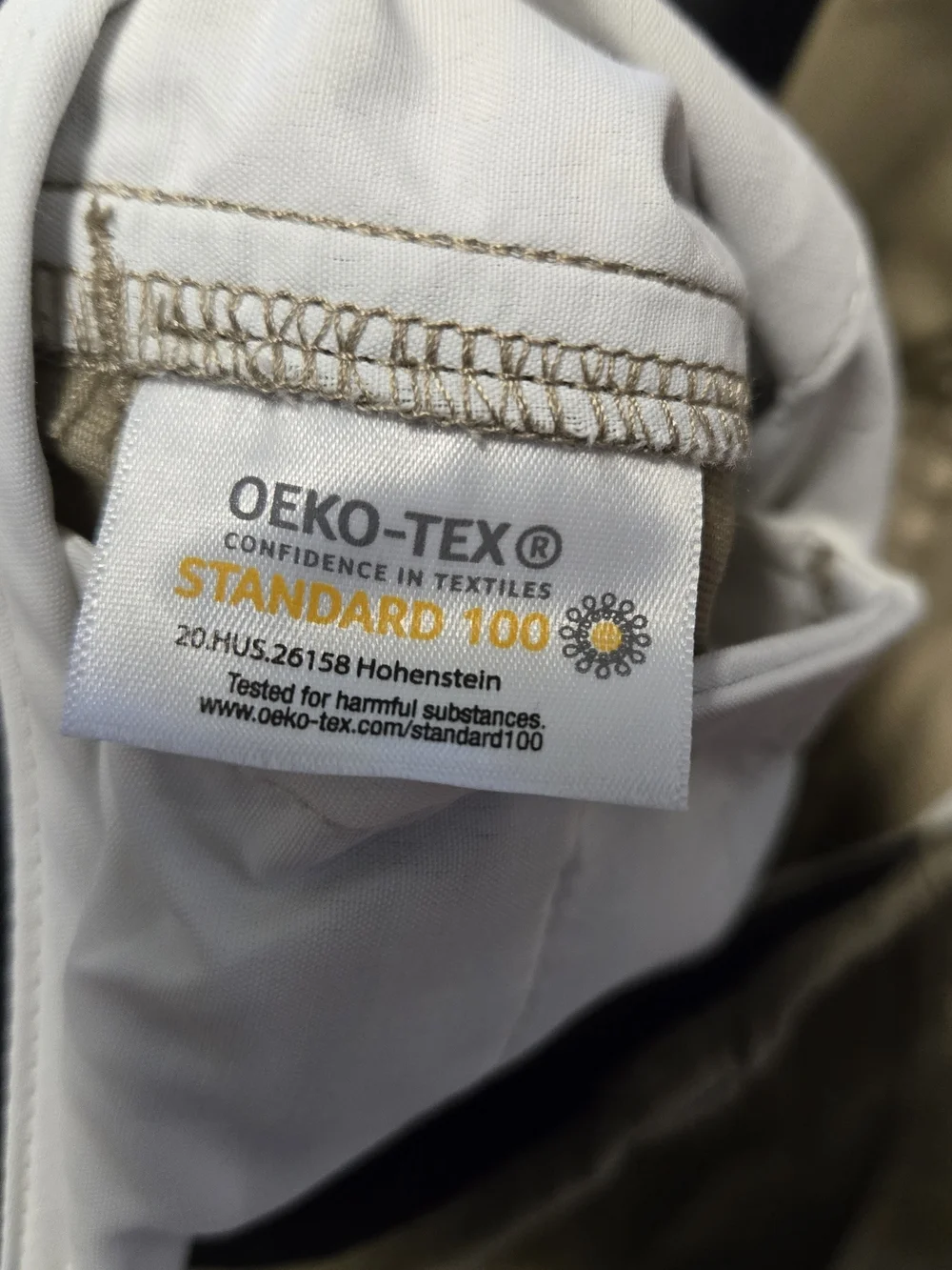 NWOT Lands' End Straight-Leg Chinos Light Khaki 30 X 32 Oeko-tex Traditional Fit